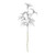 Silver Glitter Arelia Leaf Stem 