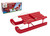 Elf Red Wooden Sleigh (7x3x2 inch)