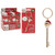 4 X 1 Inch Elf Design Diecast Key  To Santas Workshop On Blst Crd