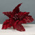 Large Velvet Burgundy Poinsettia Pick 