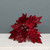 Medium Velvet Burgundy Poinsettia Pick