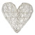 Medium Wicker White Heart (40cm)