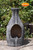 Charcoal Grey Botella Chimenea (Medium)