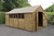 Overlap Pressure Treated Apex Double Door Shed (10 x 15)