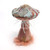 Sage Green & Pink Embroidered Mushroom (14cm)