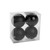 Black Shatterproof Baubles (10cm) (4 pieces)
