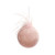 Pink Velvet Glass Bauble with Feather (Dia10cm) Pink Velvet Glass Bauble with Feather (Dia10cm)