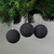 8cm Black Velvet Baubles (Set of 6) 8cm Black Velvet Baubles (Set of 6)
