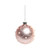 Pink Pearl Patterned Glass Bauble (Dia8cm)