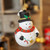 Assorted Glitter Snowman Hanging Decorations 