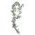 Lambs Ear, Holly, Pine Cone & White Berry Flocked Garland (180cm)