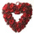 Red Open Heart Wreath 35cm