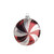 Red and White Glass Ornament (8cm) 