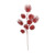 Red Glitter Feather Leaf Stem (H75cm)