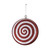 Candy Red and White Swirl Hanging Decoration (Dia15cm) 