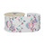 White Wired Ribbon with Snowman and Lights (63mm x 10 yards) 