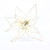 Gold Poinsettia Organza with Clip (H29cm)