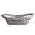 Grey Oval Basket 