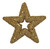 Glitter Gold Star Hanging Decoration (13cm) Glitter Gold Star Hanging Decoration (13cm)