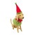Felt Labrador in Elf Costume Hanging Decoration (16cm) Felt Labrador in Elf Costume Hanging Decoration (16cm)