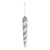 Purple and White Icicle Hanging Decoration (20cm) Purple and White Icicle Hanging Decoration (20cm)