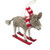 Felt Donkey on Skis Hanging Decoration (11cm)
