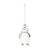 Penguin Hanging Decoration - White/Silver (13cm)