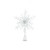 Snowflake Tree Topper  - White (35cm)