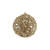 Gold Filigree Glitter Ball Hanging Decoration (13cm) Gold Filigree Glitter Ball Hanging Decoration (13cm)