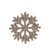 Gold Glitter Sparkly Snowflake Hanging Decoration