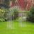 White 3 Section Lattice Arbour With Connecting Pieces (254cm) White 3 Section Lattice Arbour With Connecting Pieces (254cm)