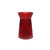 Red Ribbed Sweetheart Glass Vase (20cm)