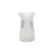 Clear Ribbed Sweetheart Glass Vase (20cm)