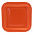 9 Inch Orange Square Paper Plates (8pk)