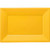 Yellow Plastic Platters - Pack of 3