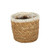 Natural & Silver Hogla Basket With Liner (12 x 12cm)