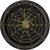 Black and Gold Spider Web Plates (9 Inch)