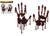 Blood Handprints Gel Stickers Blood Handprints Gel Stickers