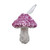 Pink/White Sequin Mushroom Hanging Decoration (9cm)