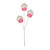 Pink & White Glitter Cupcake Spray (53cm)