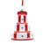 Red & White Tiered Spotted Cake Ornament (8cm)