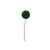 Green Glitter Tinsel Ball Pick (20cm)