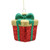 Glitter Christmas Present Gift Box Hanging Ornament (8cm)