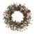 Frosted Leaves & Red Berry Wreath (60cm)