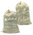 Snowy Christmas Tree in Hessian Sack - 75cm