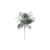Silver Glitter Cones & Foliage Pick (18cm)