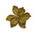 Gold Velvet Style Poinsettia Pick (25cm)
