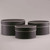 Black Round Hat Boxes Set of 3 (large 27 x 15cm) 