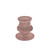 Pink Eliza Glass Taper Candle Holder (6cm)