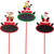 Set of Christmas Character Chalkboard Picks (35cm)